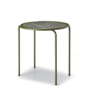 Кавовий столик DRESS CODE HPL 2742 Olive Green Black Sahara Marble (2742VD-575)